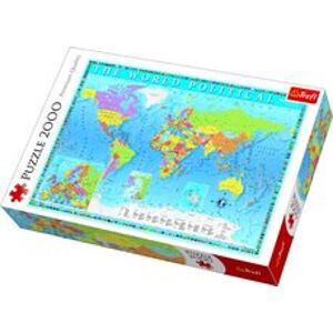 Trefl Puzzle Politická mapa světa 2000 dílků 96x68cm v krabici 40x27x6cm