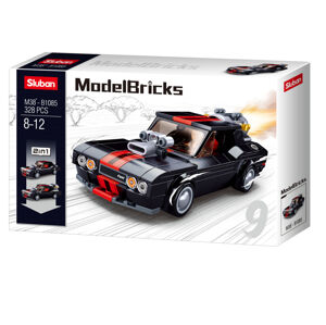 Sluban Model Bricks M38-B1085 Černý pouliční vůz 2v1