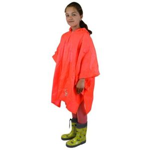 Poncho PVC neonová-oranžová vel. dětská
