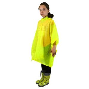 Poncho PVC neonová-žlutá vel. dětská