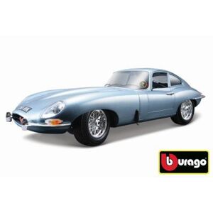 Bburago 1:18 Jaguar E Coupe Metalic Silver Blue