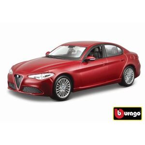 Bburago 1:24 Alfa Romeo Giulia (2016) Metallic červená 18-21080