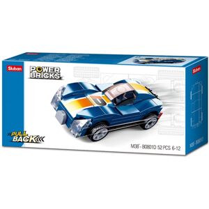 Sluban Power Bricks M38-B0801E natahovací autíčko modrý sporťák