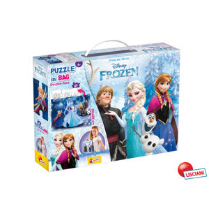 Frozen Puzzle 60 dílků Double-Face s taštičkou