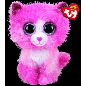 TY Beanie Boos REAGAN - ružová kočka, 24cm