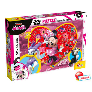 Minnie a Daisy Puzzle 24 oboustranné 50x35 cm