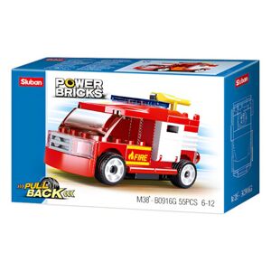 Sluban Power Bricks M38-B0916G Natahovací hasičské auto