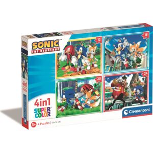 Clementoni - Puzzle 4v1 Sonic (12+16+20+24 dílků)