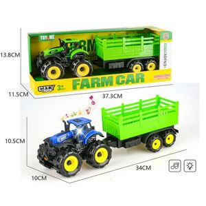 Traktor s vlečkou a efekty 34 cm